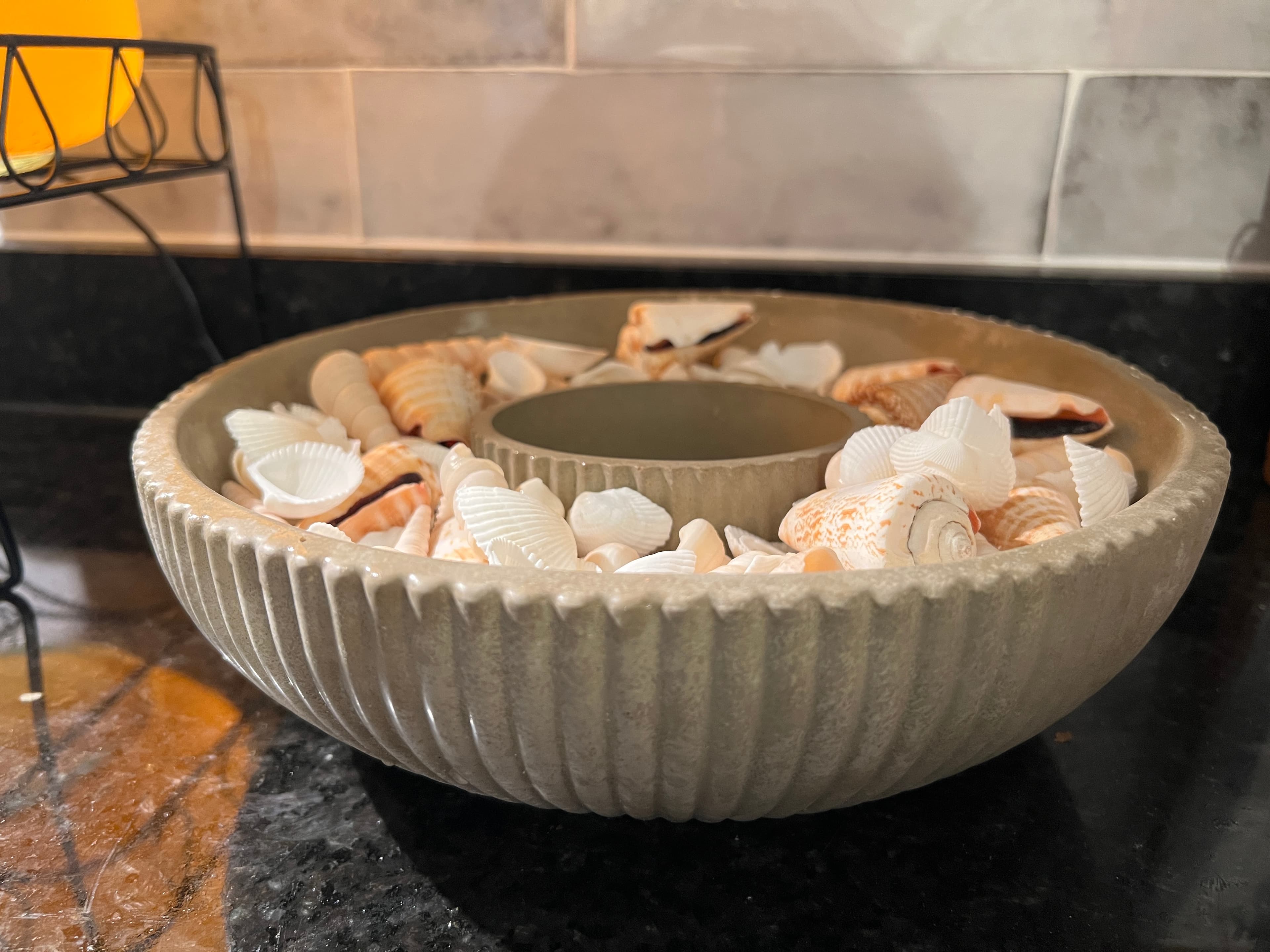 Filled with seashells