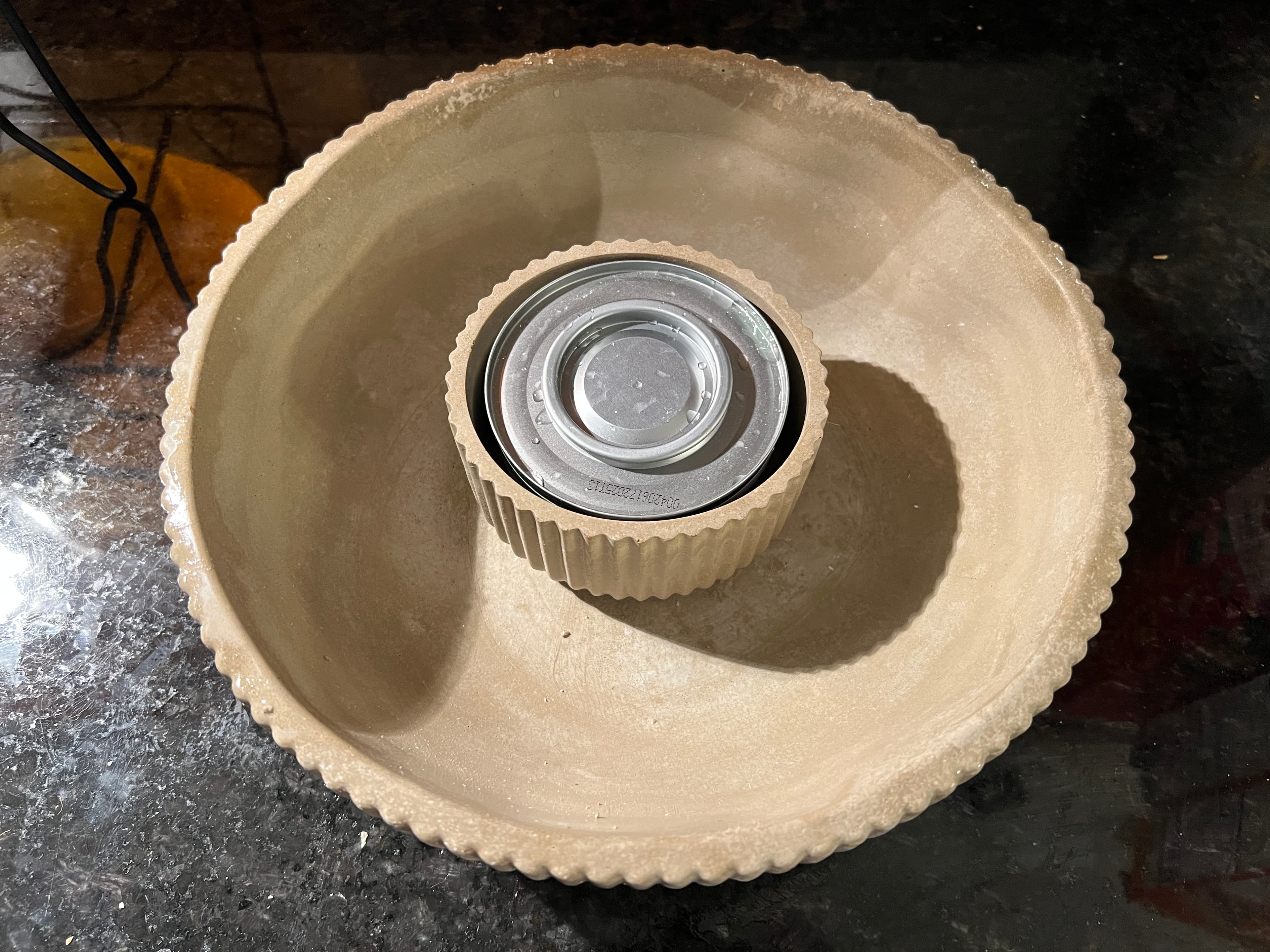 With gel can