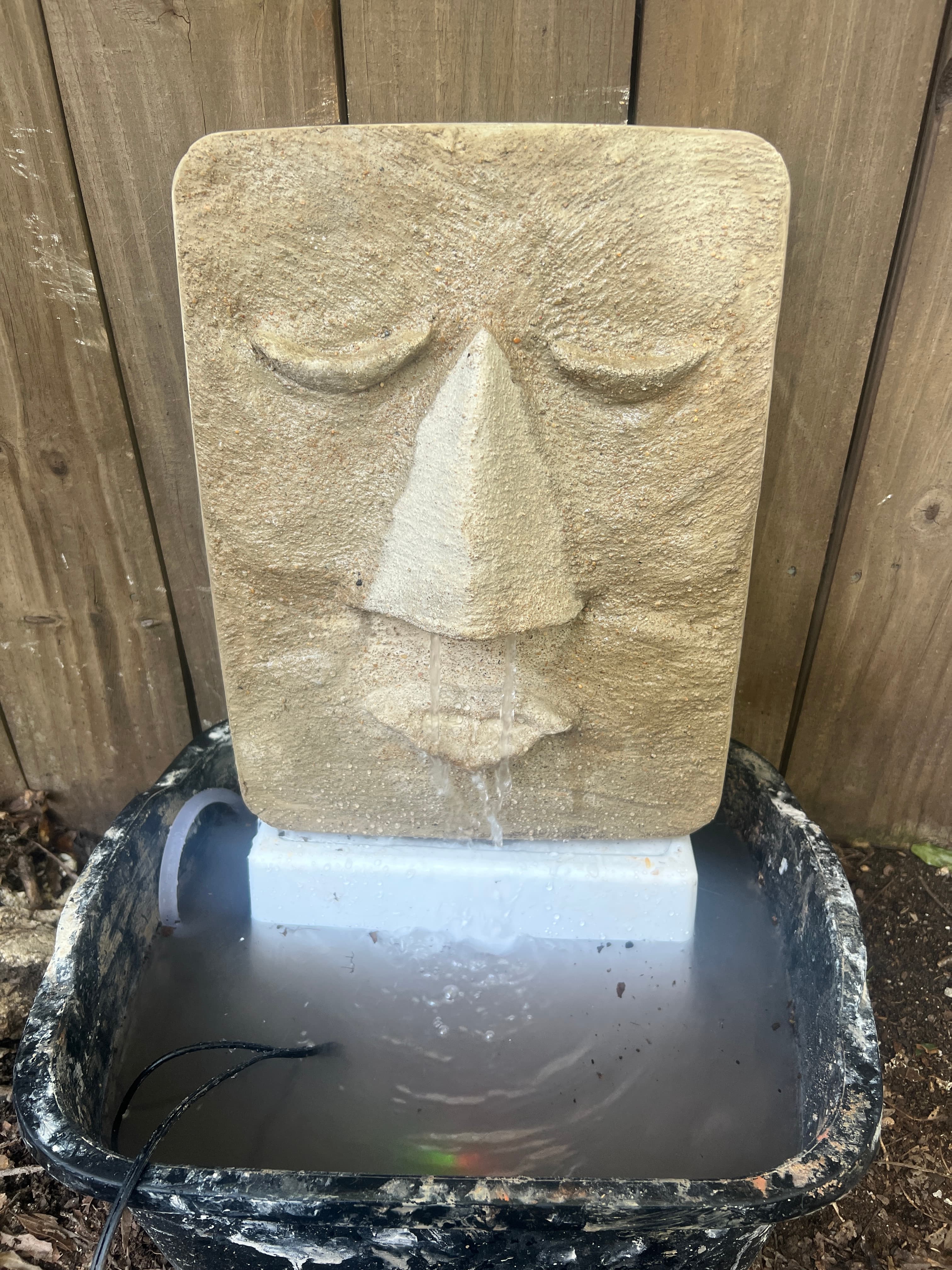Catch basin (not displaying weed barrier fabric)